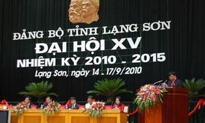 Đại hội đại biểu Đảng bộ tỉnh Lạng Sơn lần thứ XV